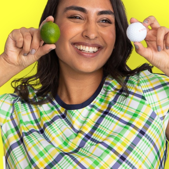 Golf *FINAL DROP* Tennis Shortsleeved Dress with shorts - Picnic Plaid NWT - Picture 8 of 12